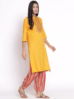 Straight Kurta With Harem Pant Two