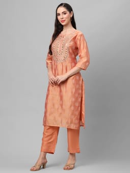 Geometric Printed Kurta With Trouser Other1