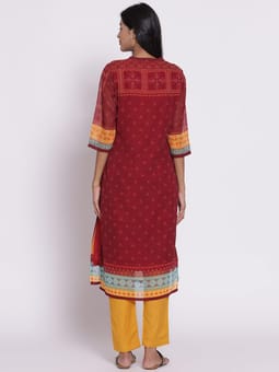 Georgette Printed Kurta Back