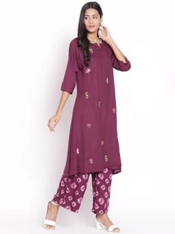 Embroidered Kurta Palazzo One