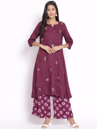 Embroidered Kurta Palazzo