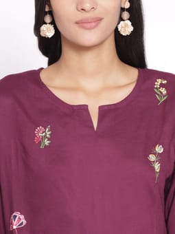 Embroidered Kurta Palazzo Closer