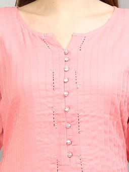 Solid Kurta Trouser Dupatta Closer Five