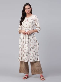 Flex Printed Kurta Front