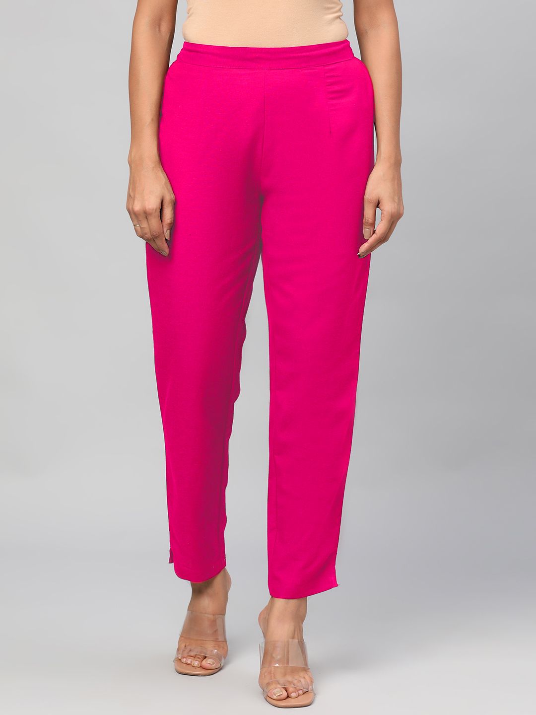 Fuchsia Solid Trouser