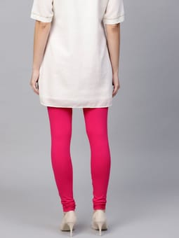 Fuchsia Solid Full Length Legging